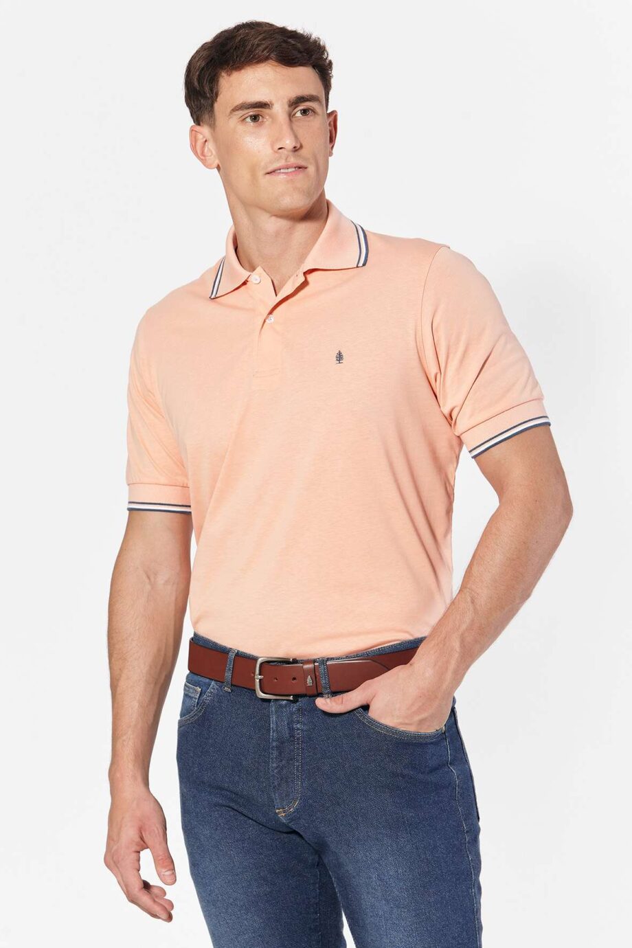 Polo de jersey con 3 vivos