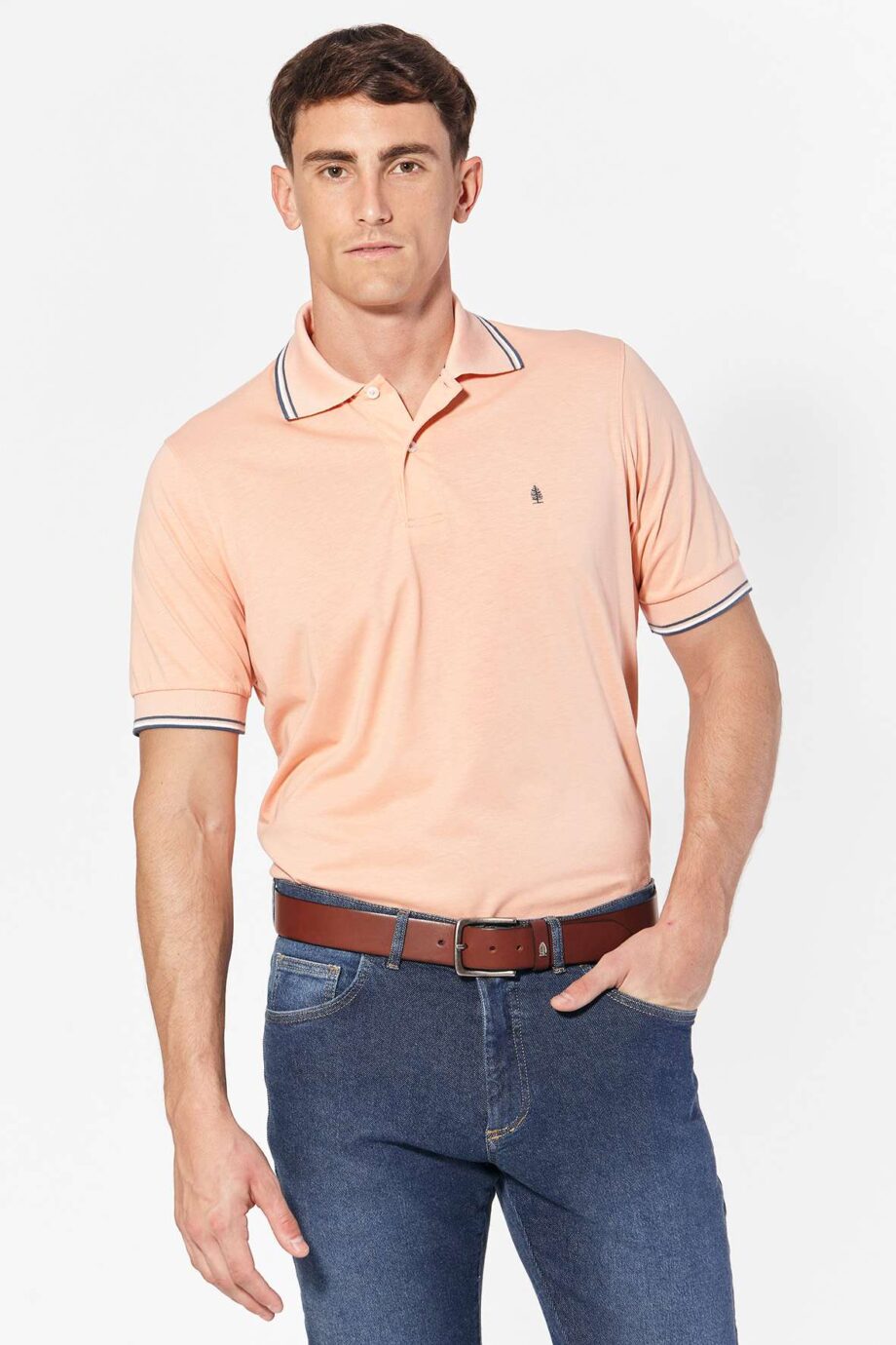 Polo de jersey con 3 vivos