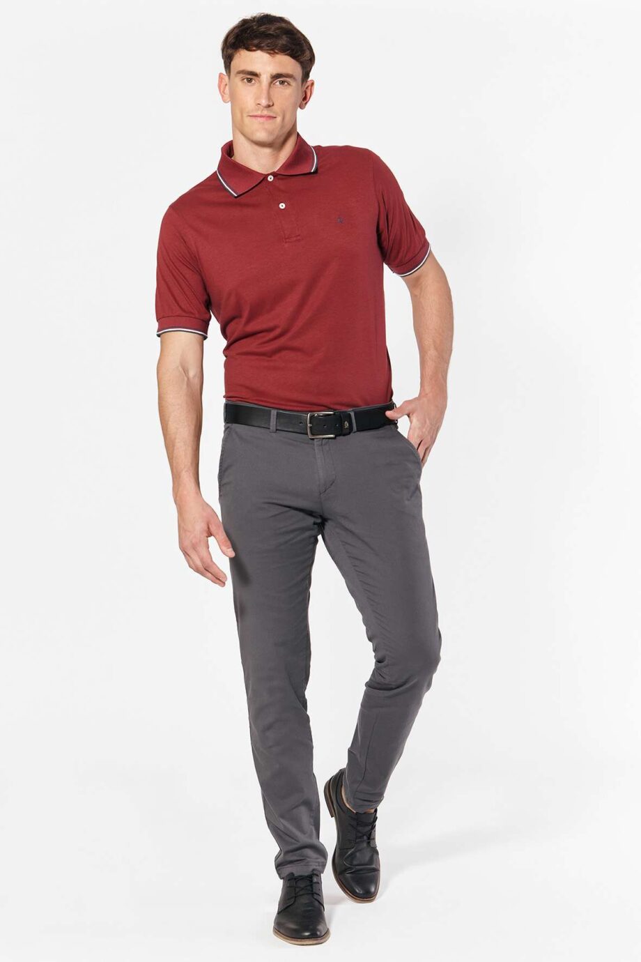 Polo de jersey con 3 vivos