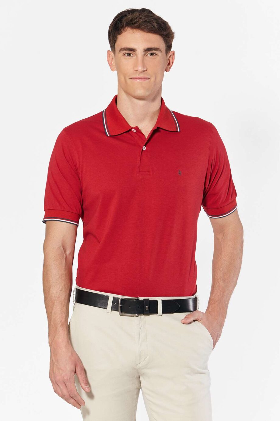 Polo de jersey con 3 vivos