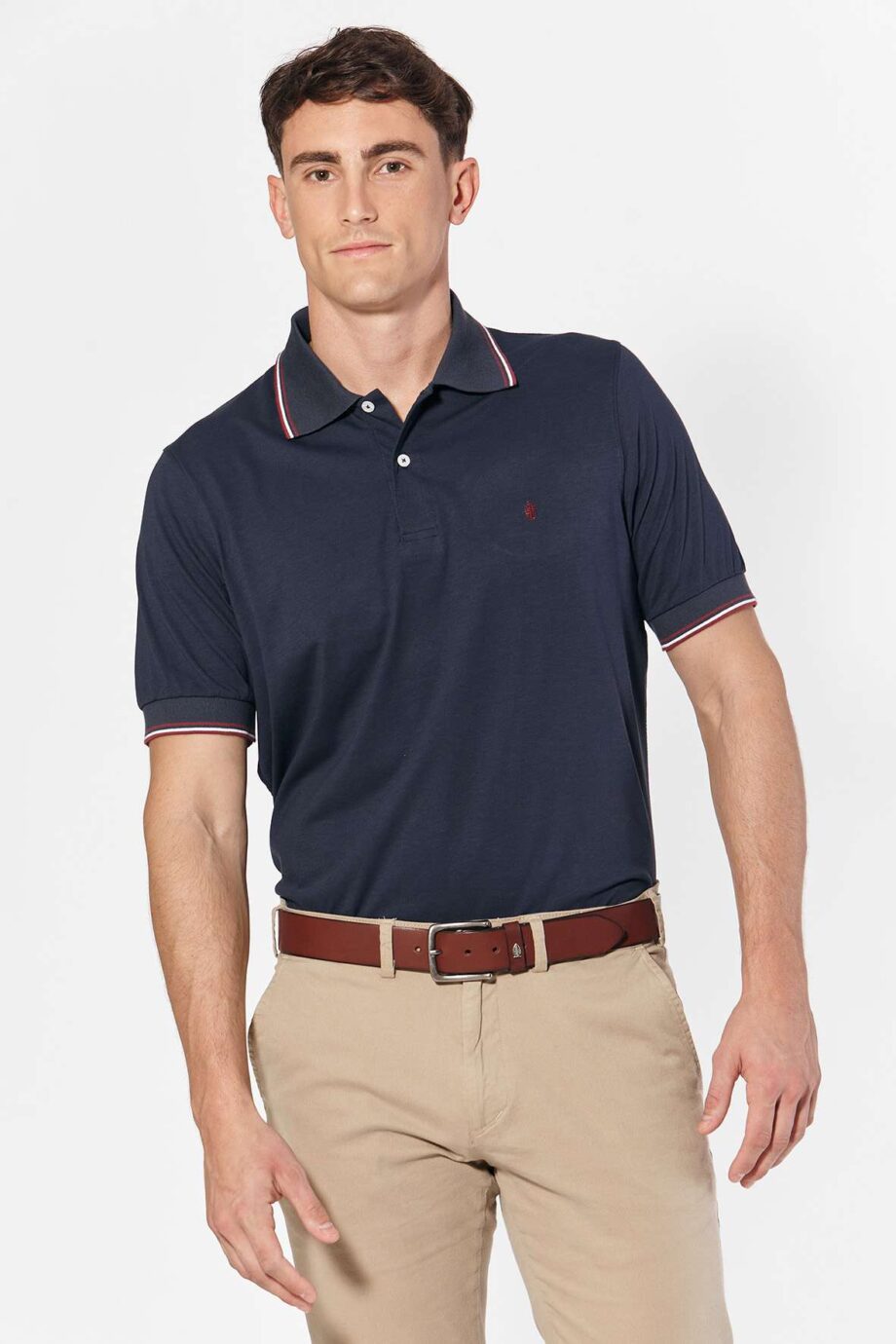Polo de jersey con 3 vivos