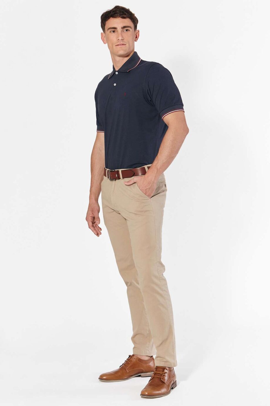 Polo de jersey con 3 vivos