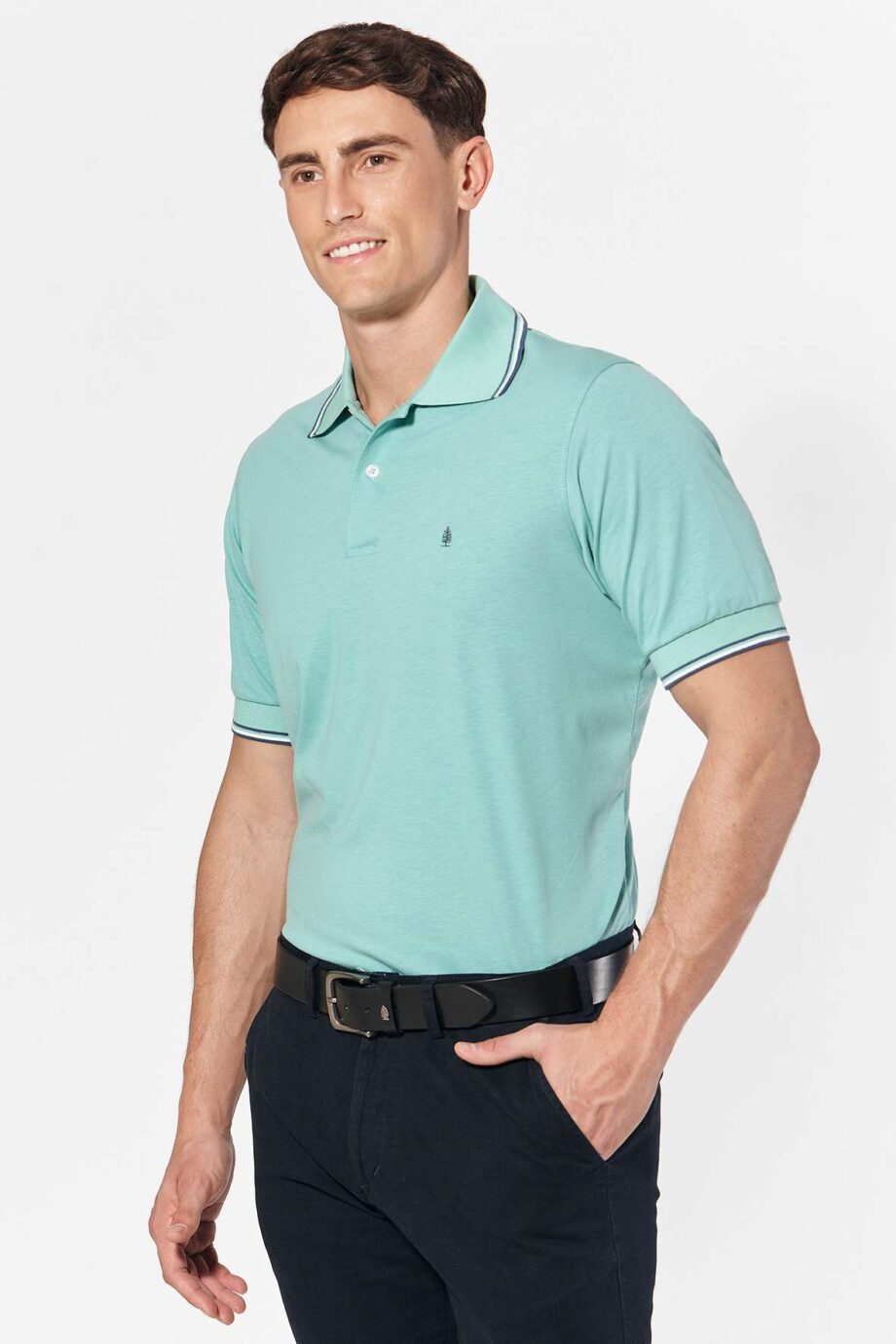 Polo de jersey con 3 vivos