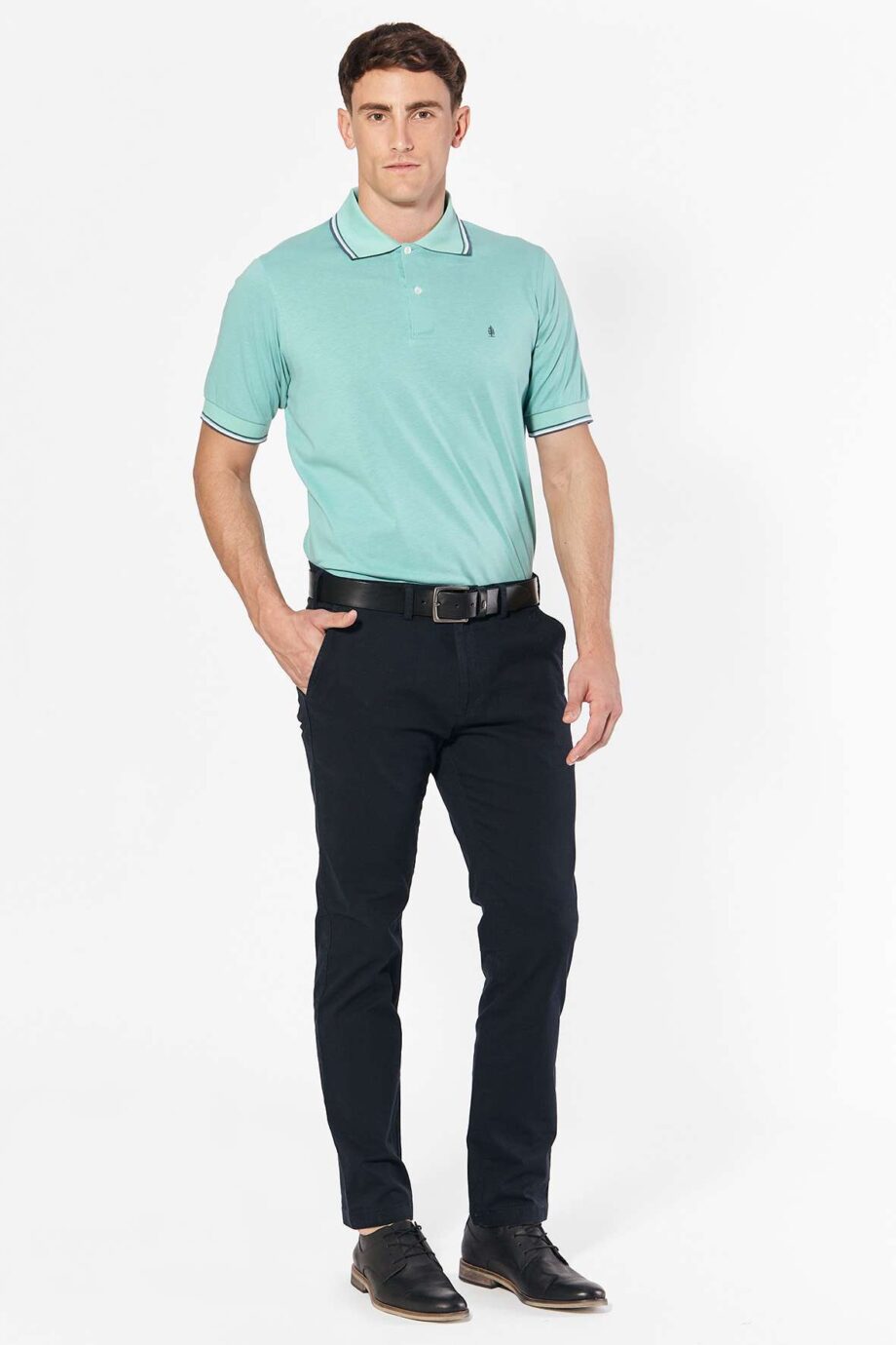 Polo de jersey con 3 vivos