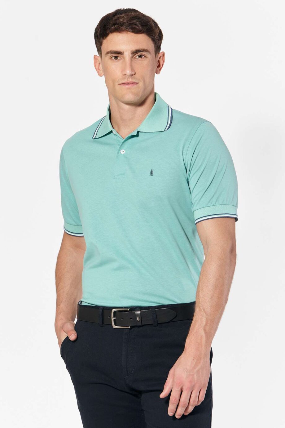 Polo de jersey con 3 vivos