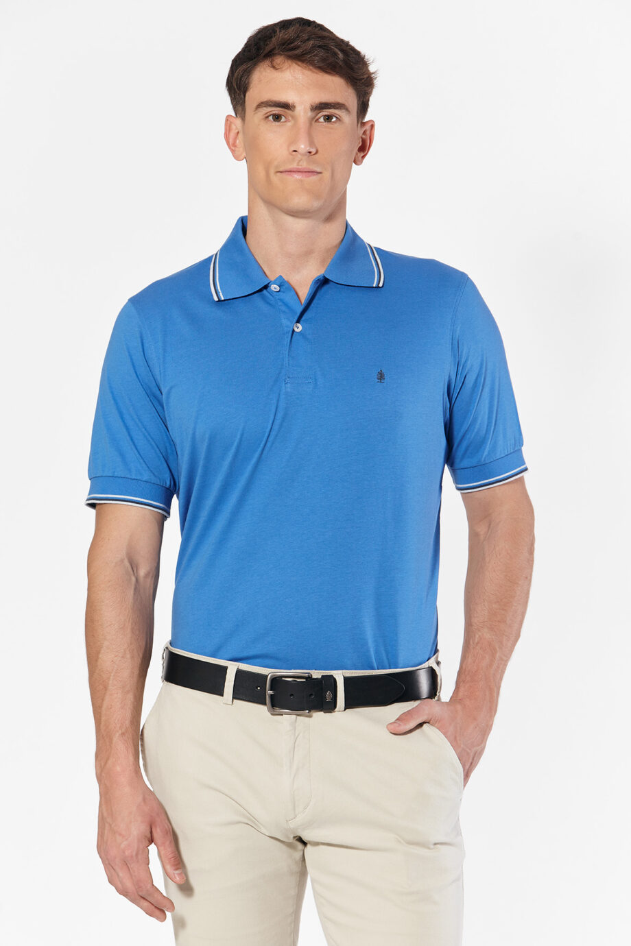 Polo de jersey con 3 vivos