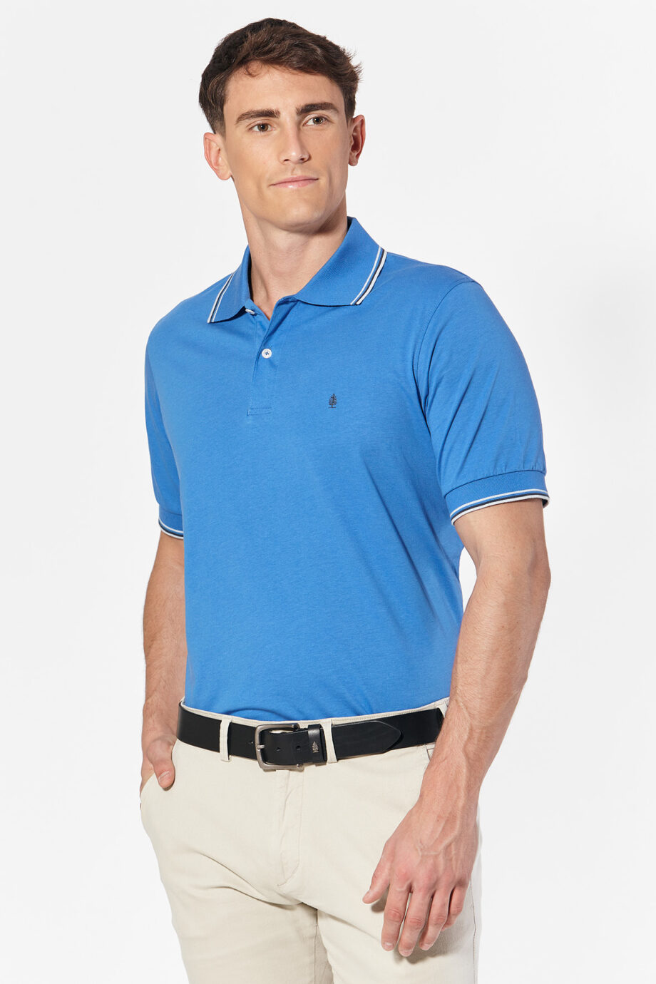 Polo de jersey con 3 vivos