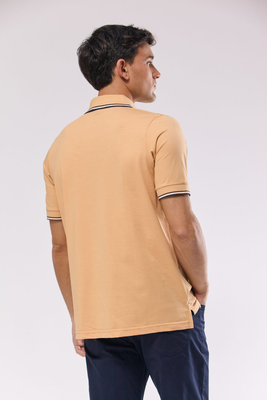 Polo de jersey con 3 vivos