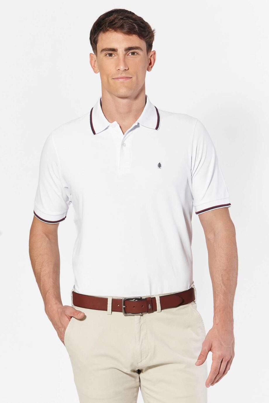 Polo de piqué con 2 vivos