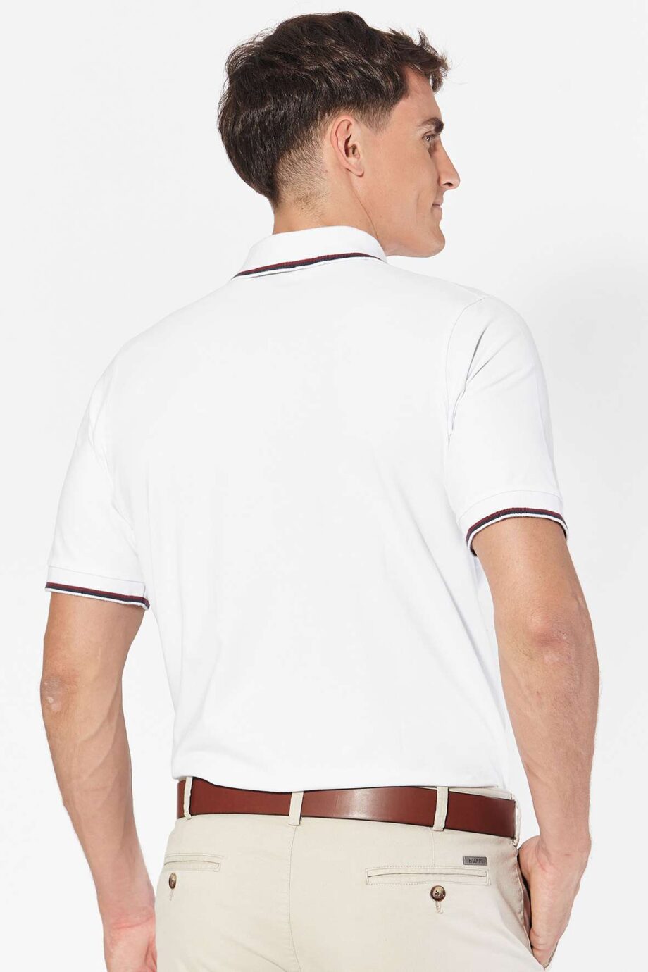 Polo de piqué con 2 vivos