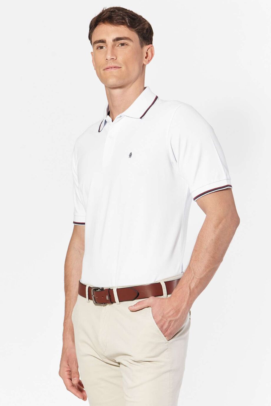Polo de piqué con 2 vivos