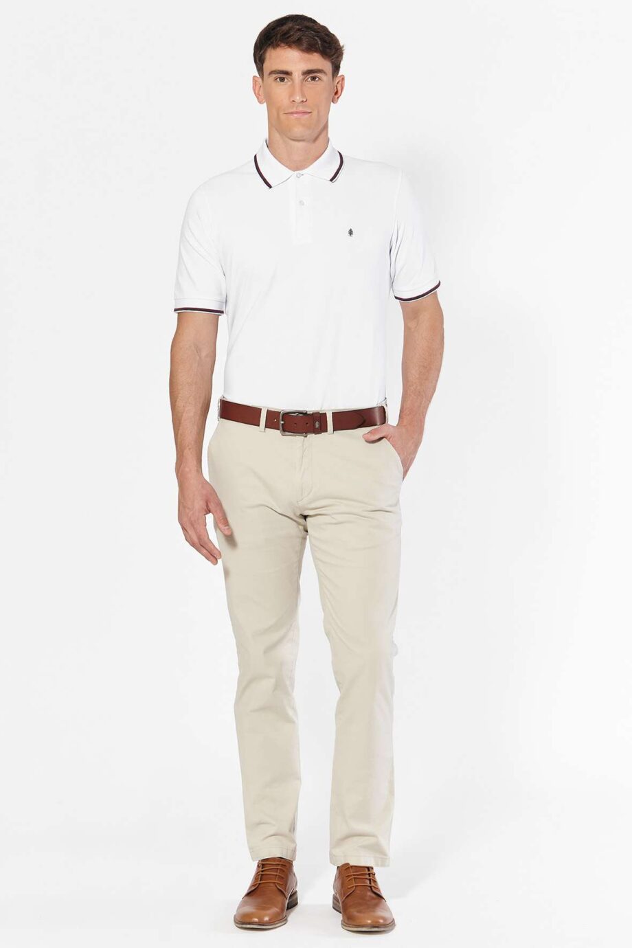 Polo de piqué con 2 vivos