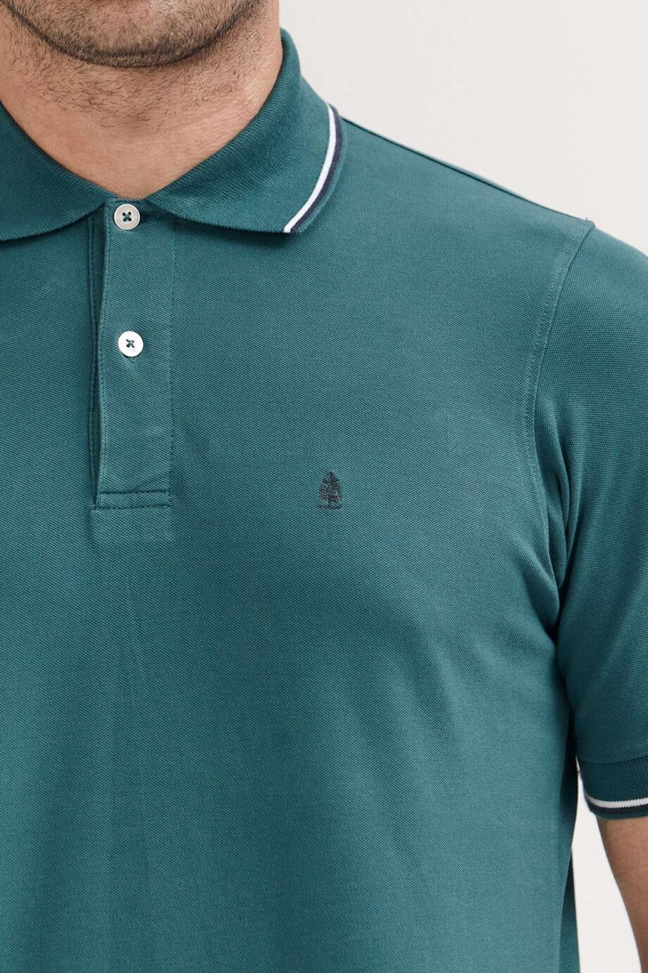 Polo de piqué con 2 vivos