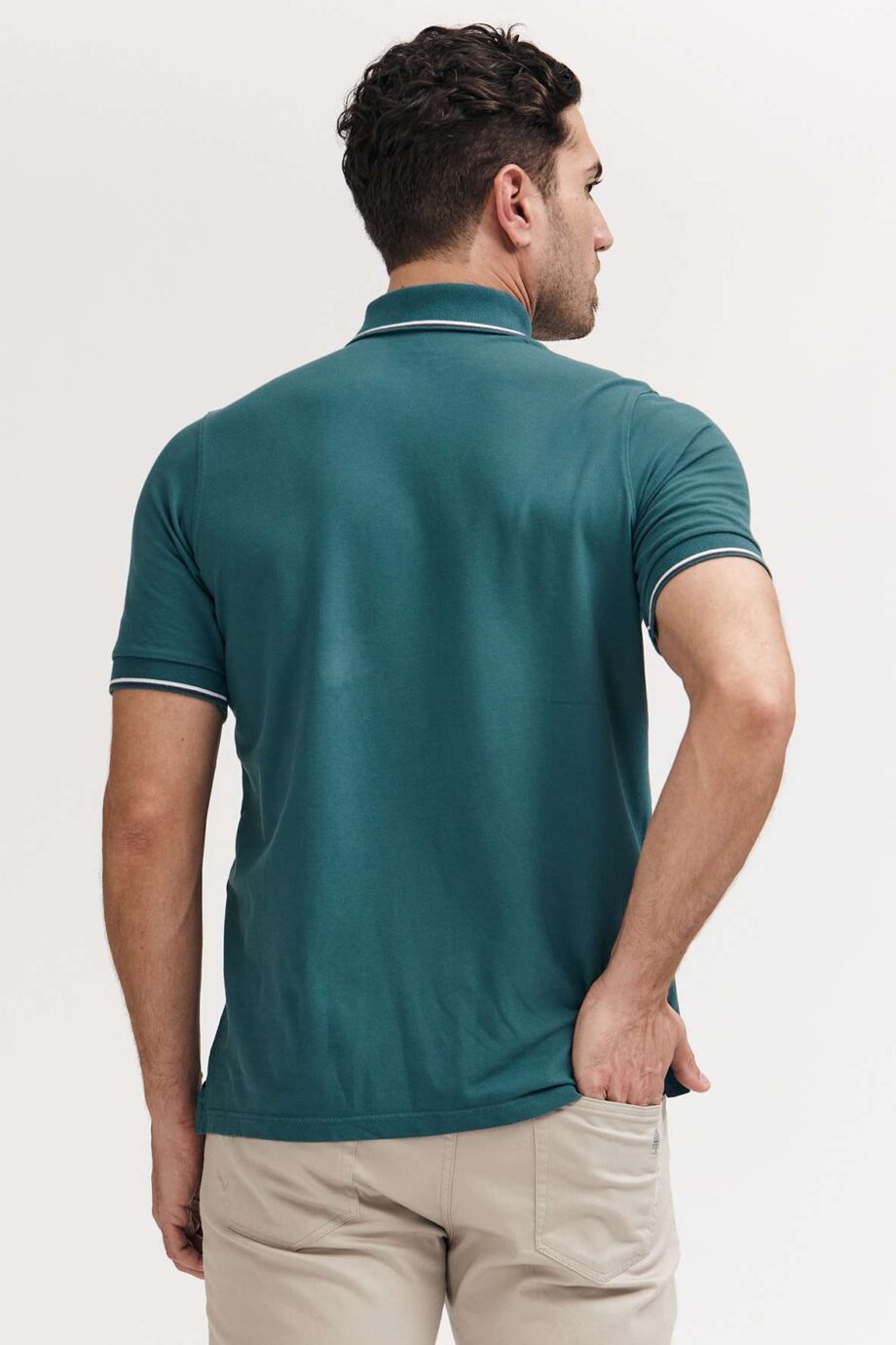 Polo de piqué con 2 vivos