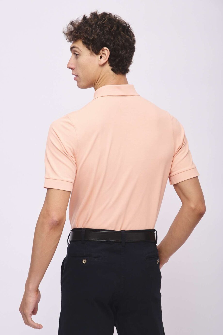 Polo lisa de piqué pima peruano