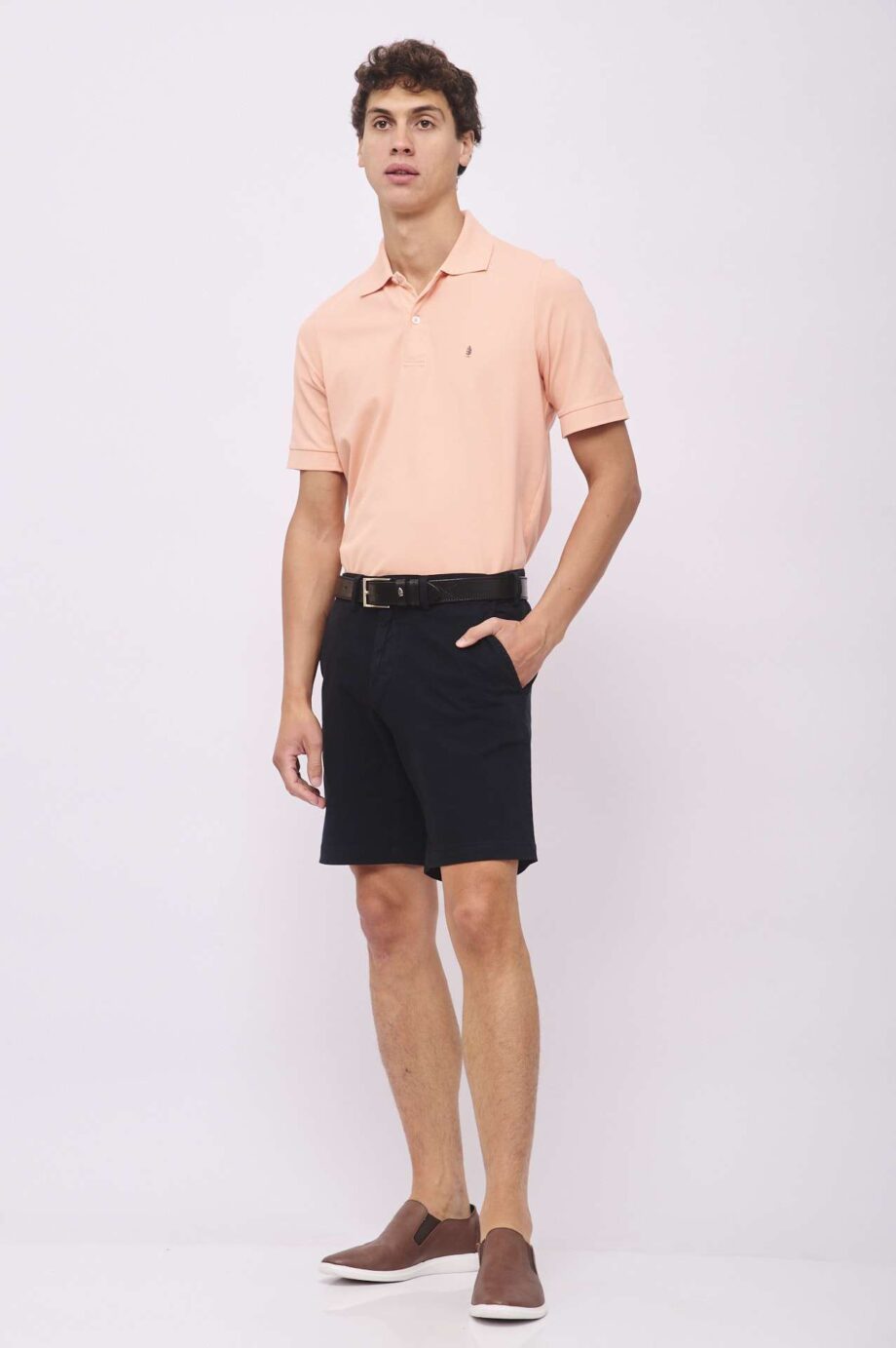 Polo lisa de piqué pima peruano