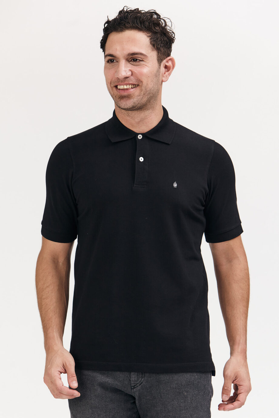 Polo lisa de piqué pima peruano