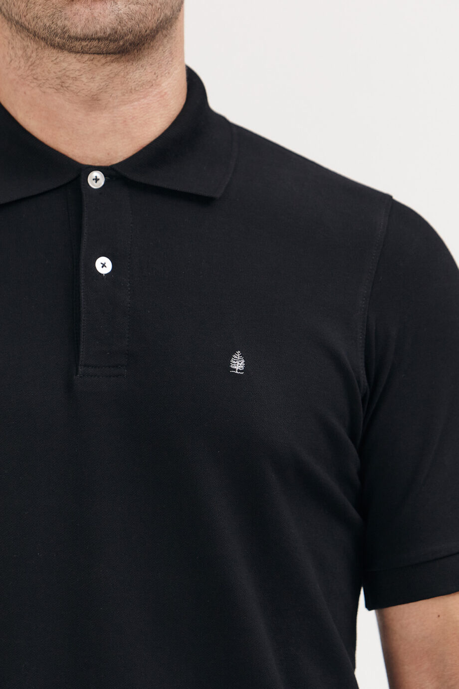 Polo lisa de piqué pima peruano