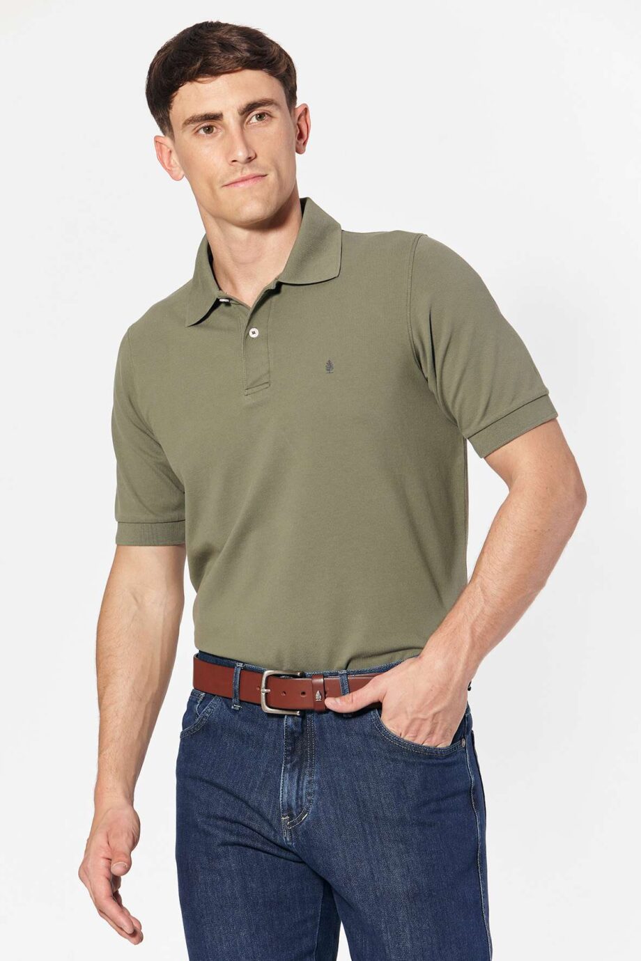 Polo lisa de piqué pima peruano