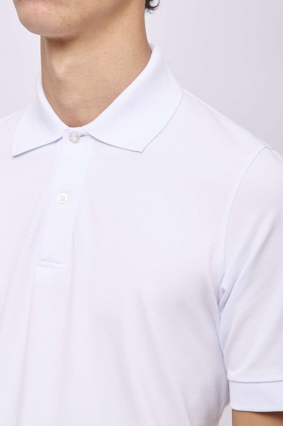 Polo lisa de piqué pima peruano