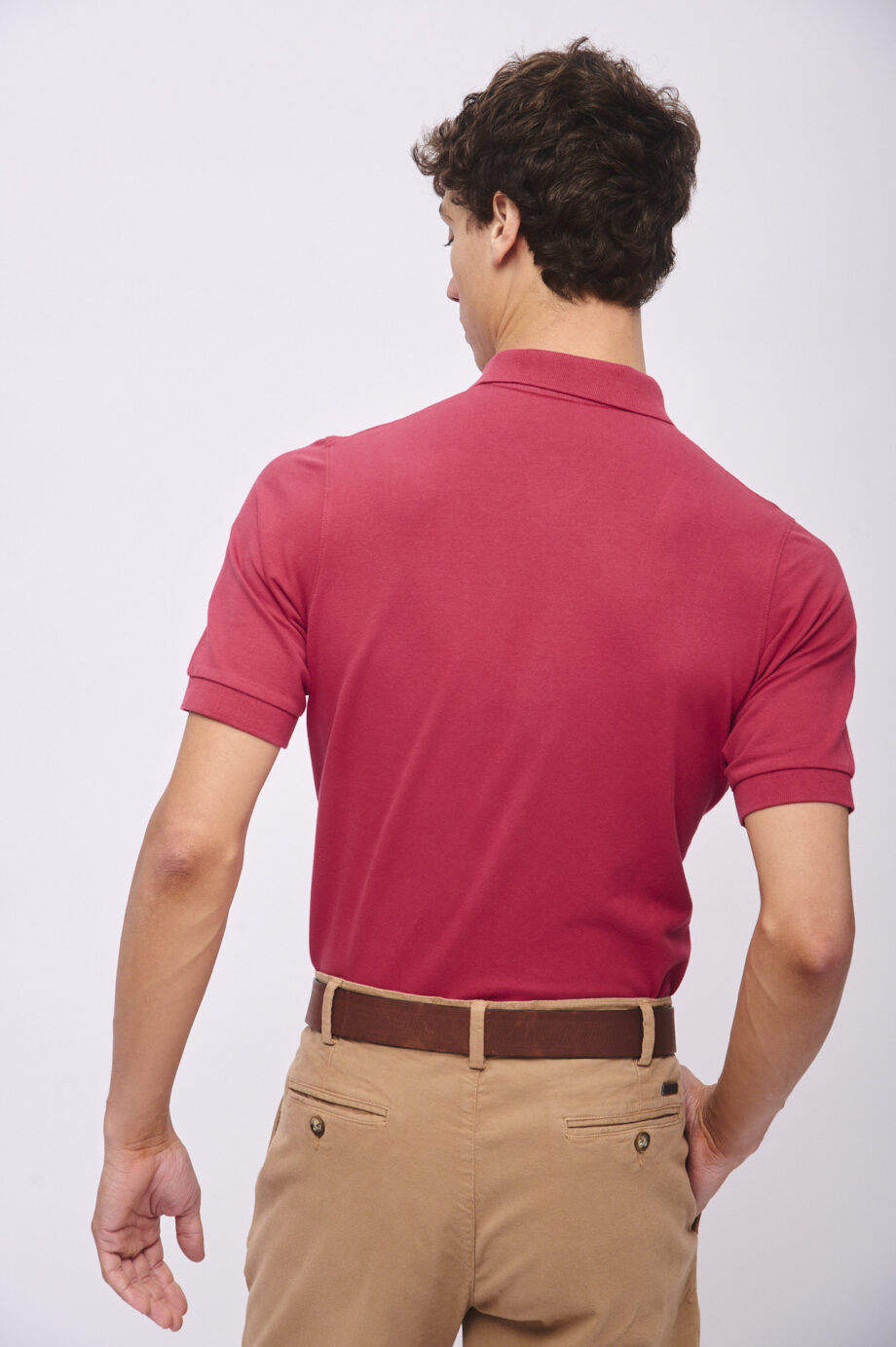 Polo lisa de piqué pima peruano