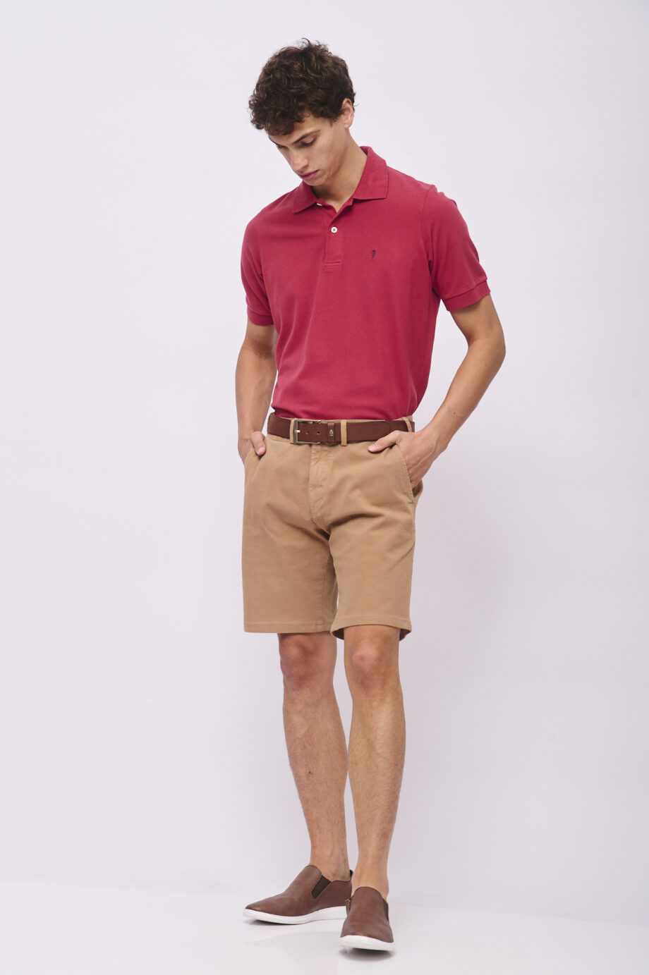 Polo lisa de piqué pima peruano
