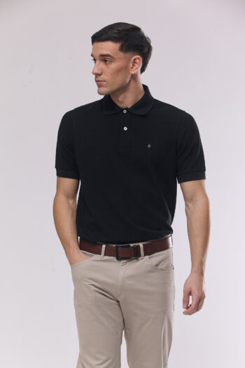 Polo lisa de piqué pima peruano