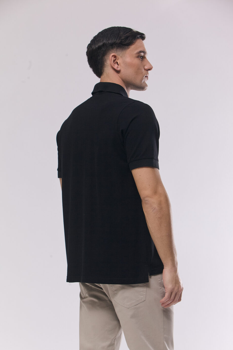 Polo lisa de piqué pima peruano