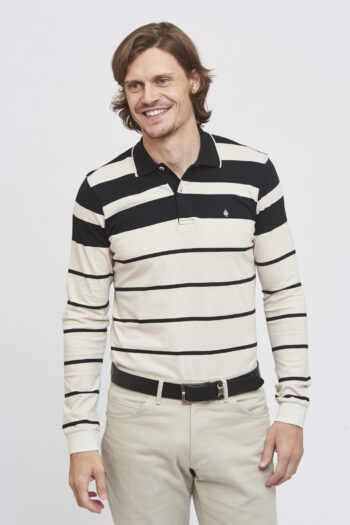 Polo rayada de jersey