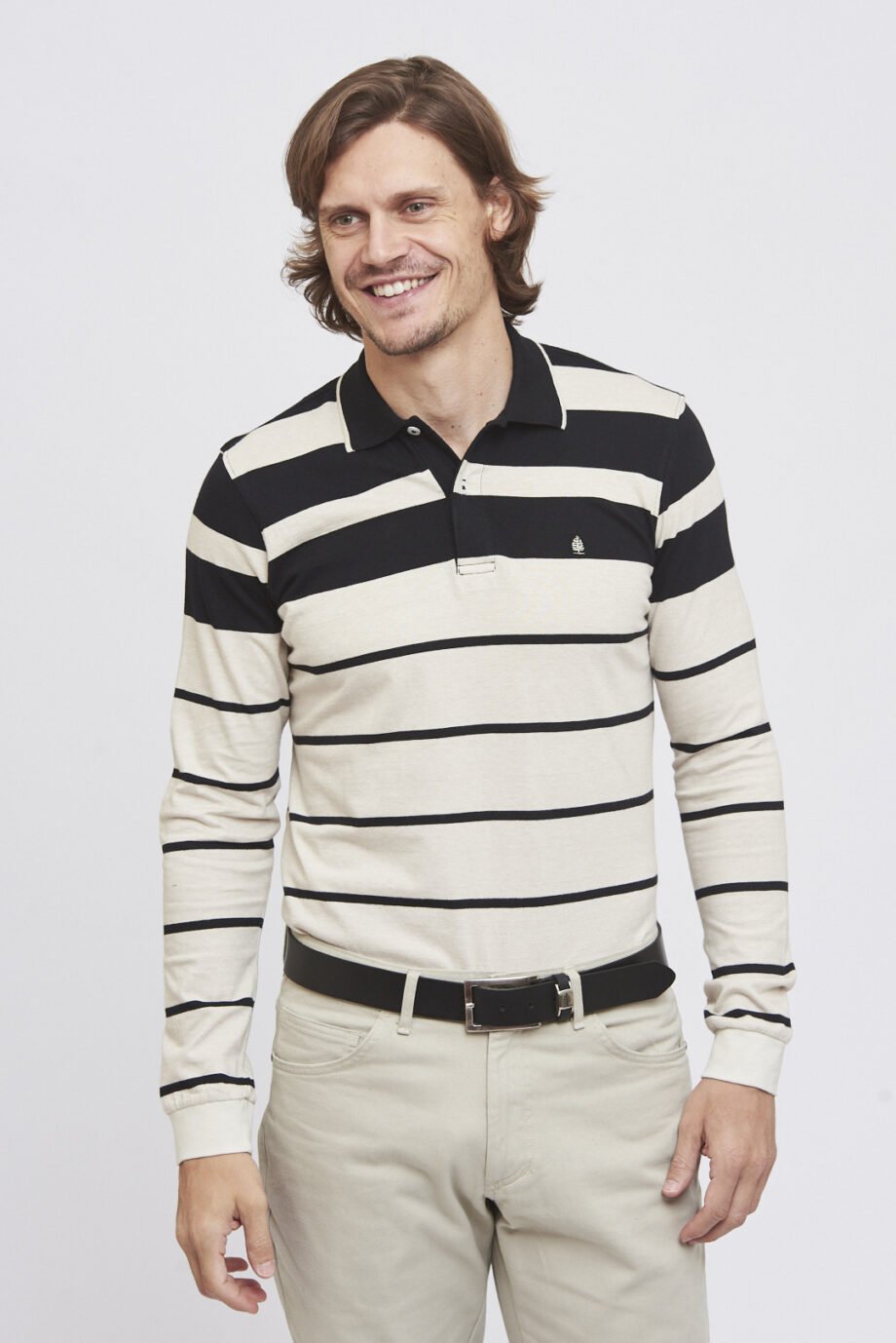Polo rayada de jersey