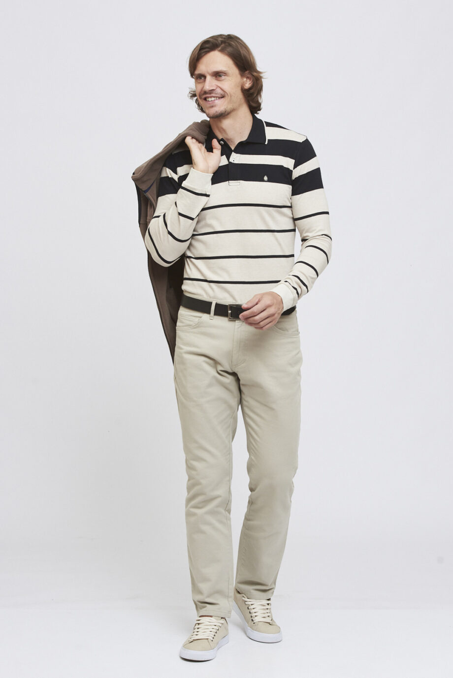 Polo rayada de jersey