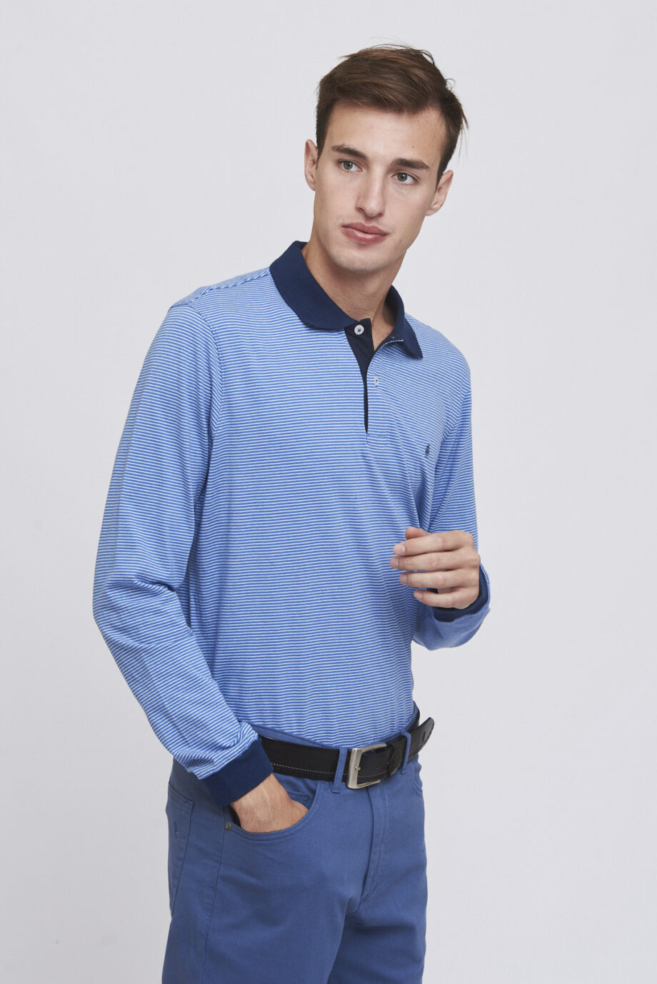 Polo rayada de jersey