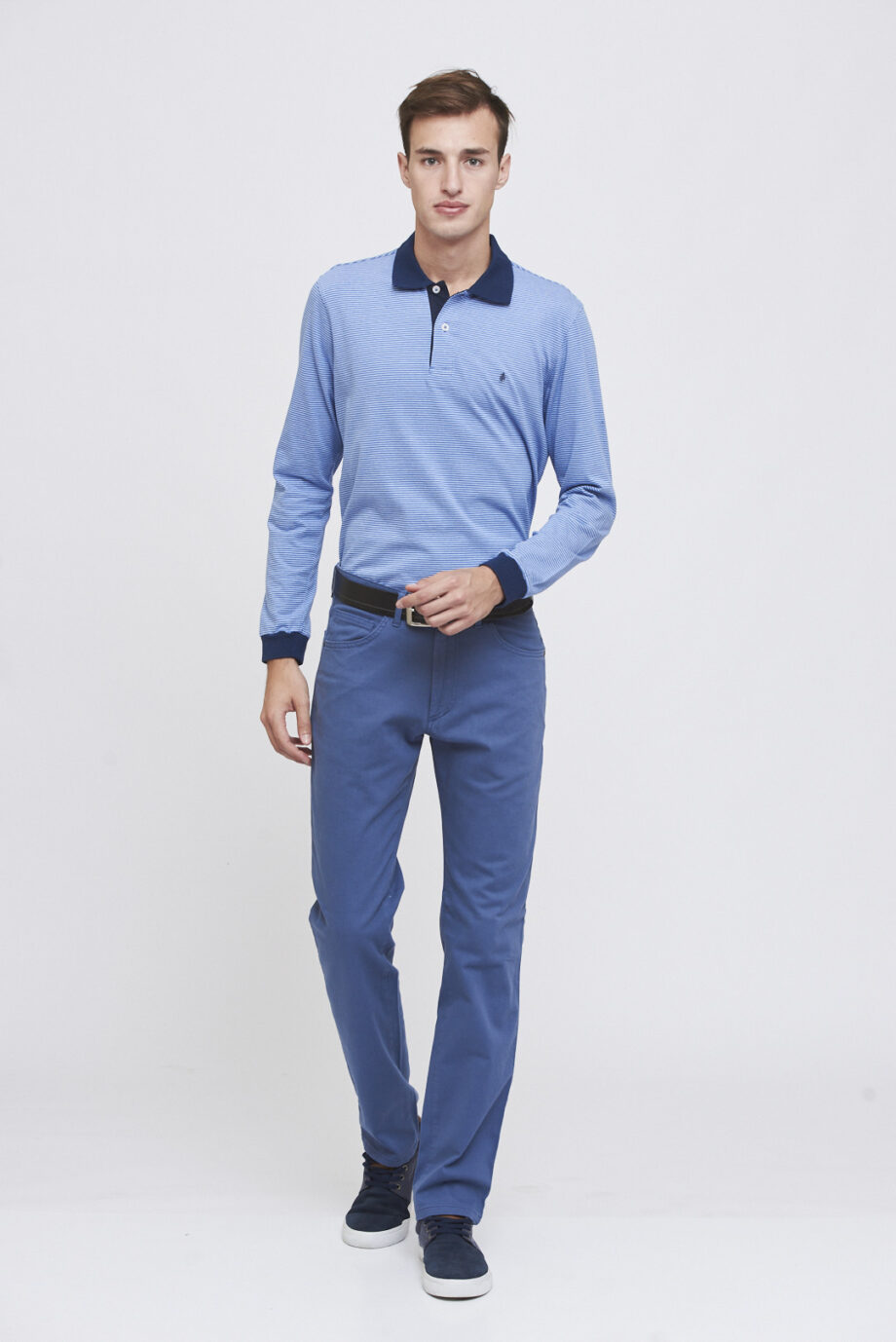 Polo rayada de jersey