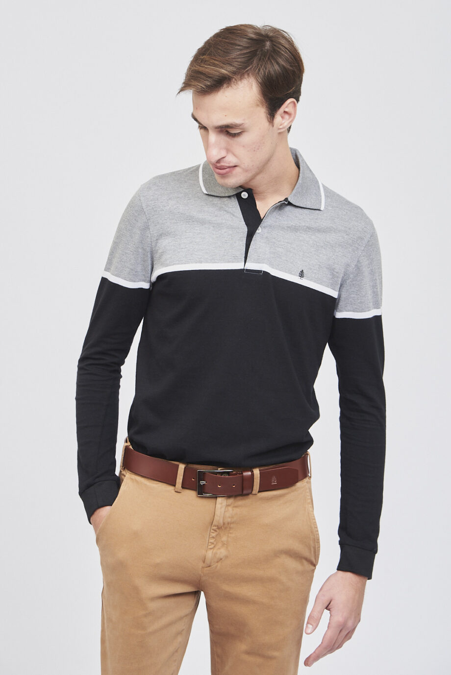 Polo rayada de jersey