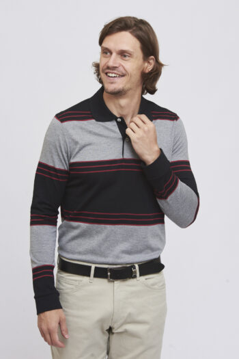 Polo rayada de jersey