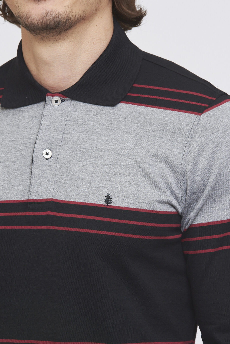 Polo rayada de jersey