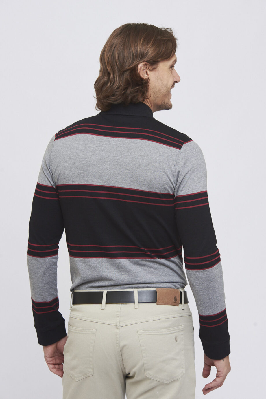 Polo rayada de jersey