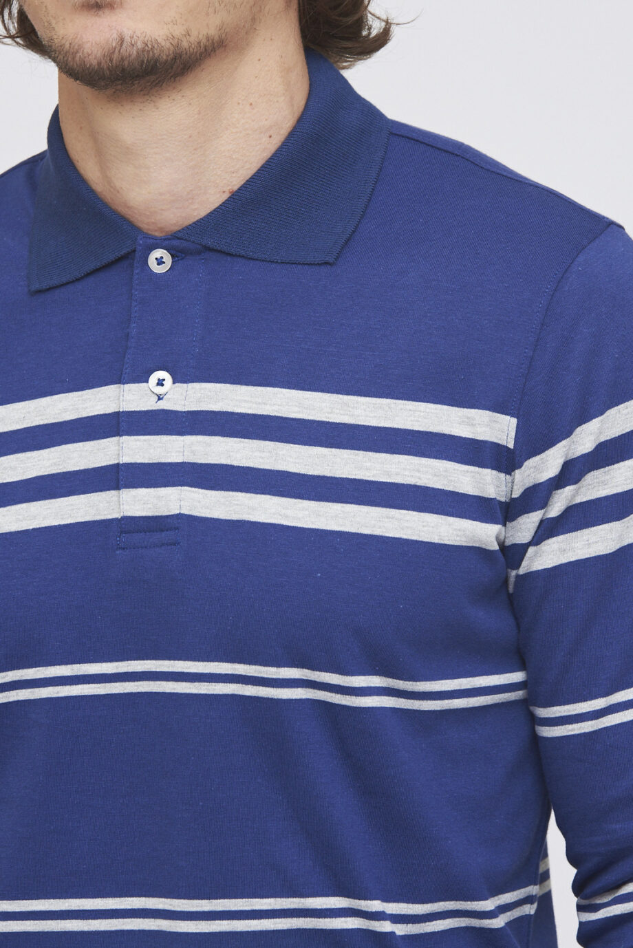 Polo rayada de jersey