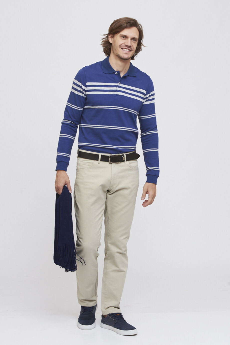 Polo rayada de jersey