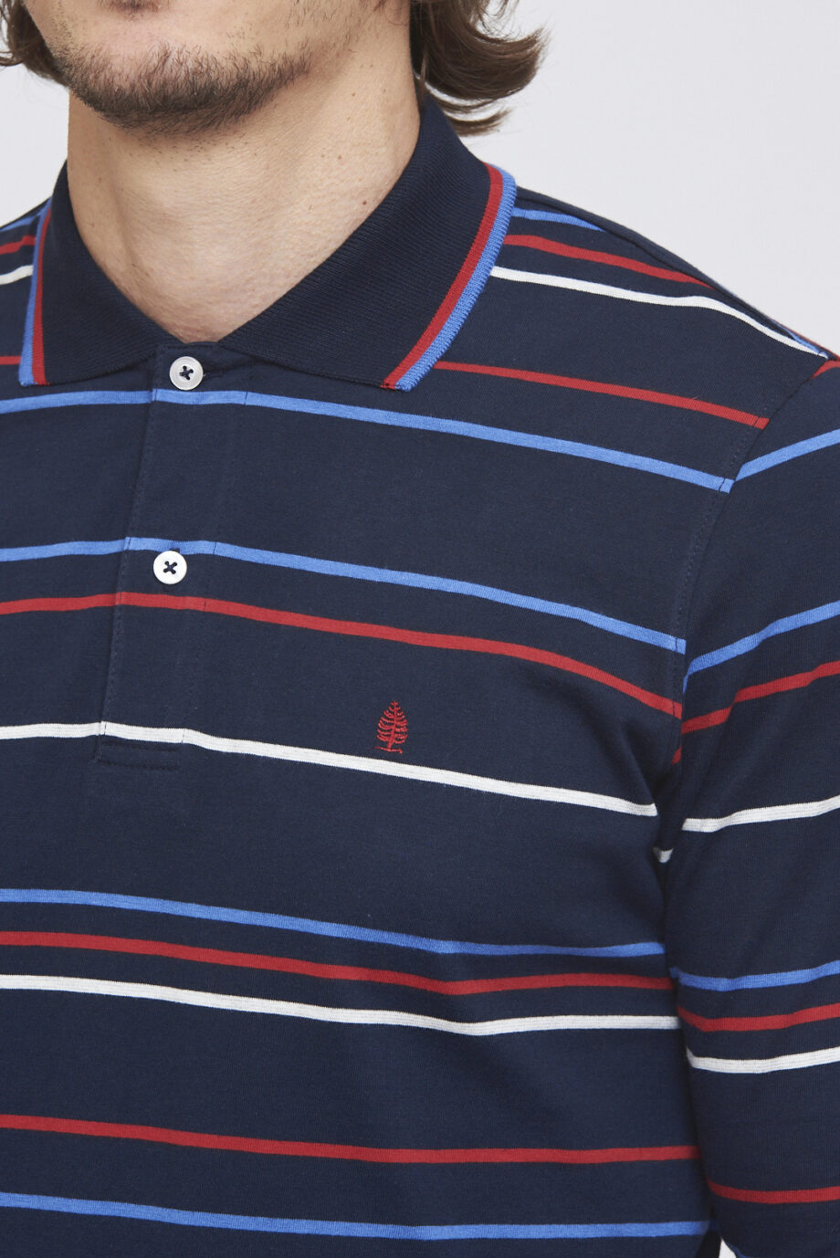Polo rayada de jersey