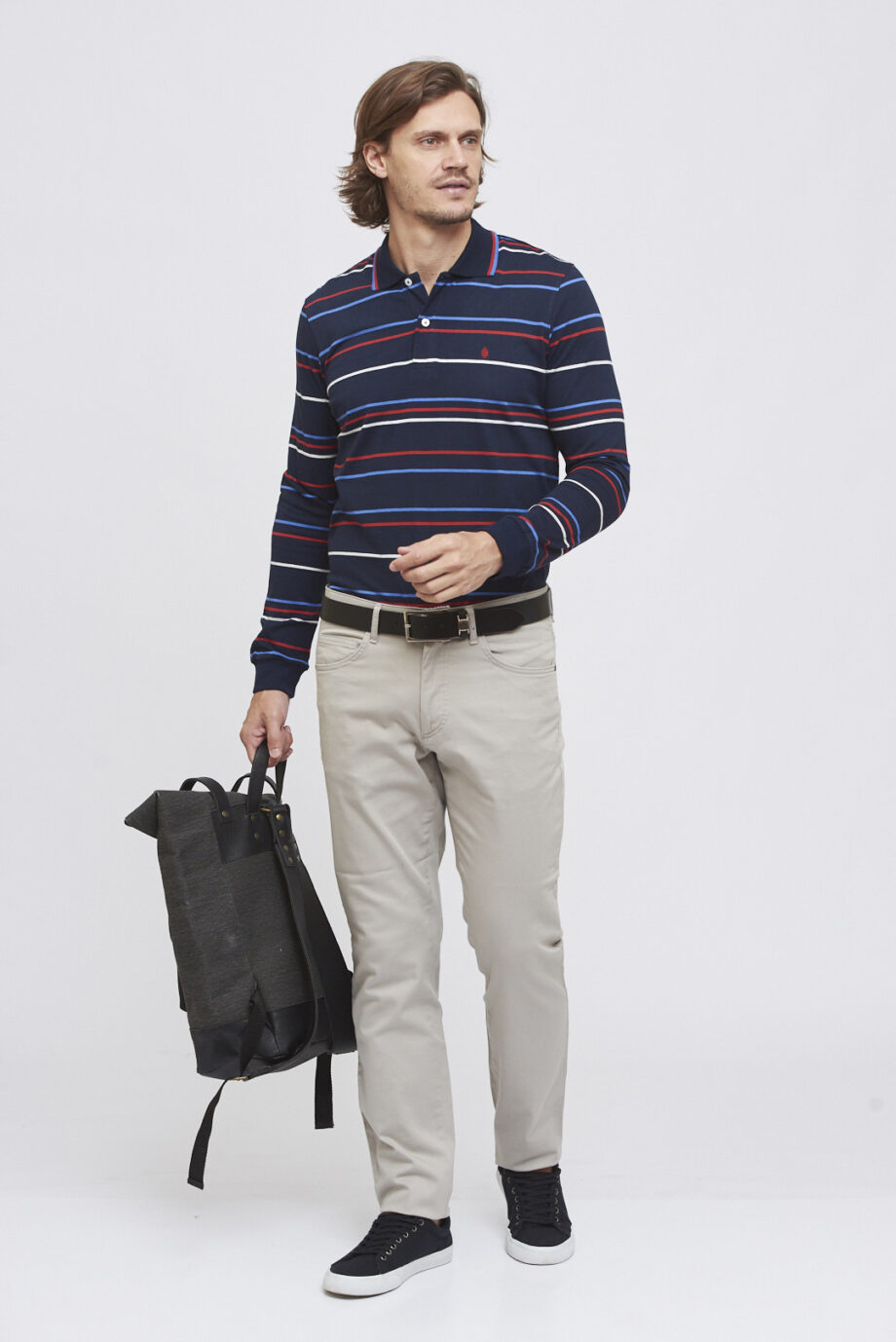 Polo rayada de jersey