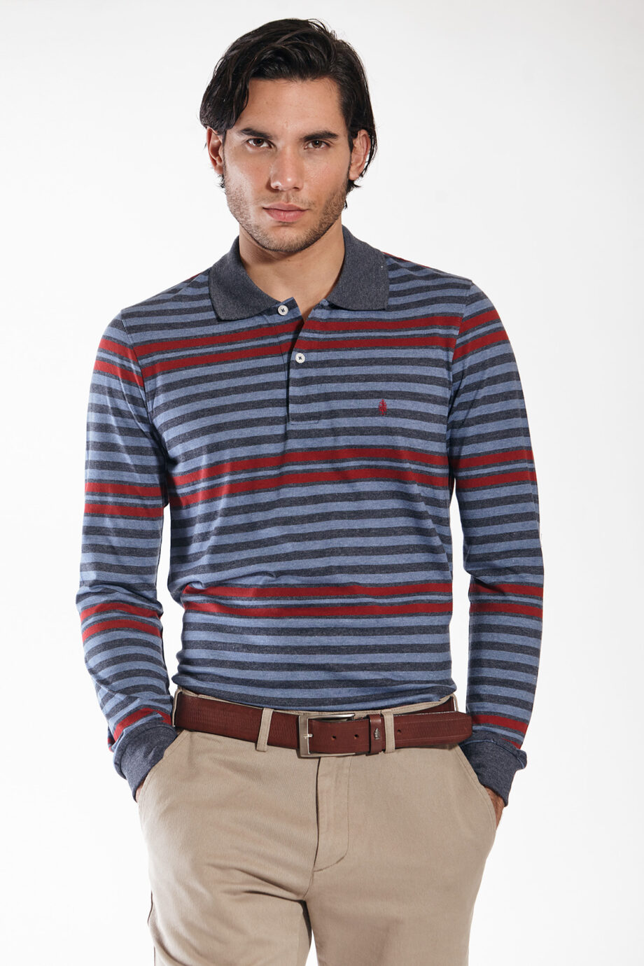 Polo rayada de jersey