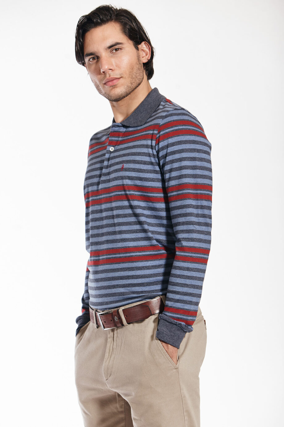 Polo rayada de jersey