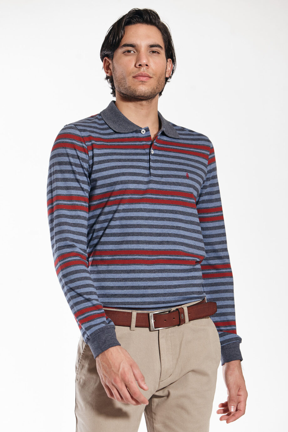 Polo rayada de jersey
