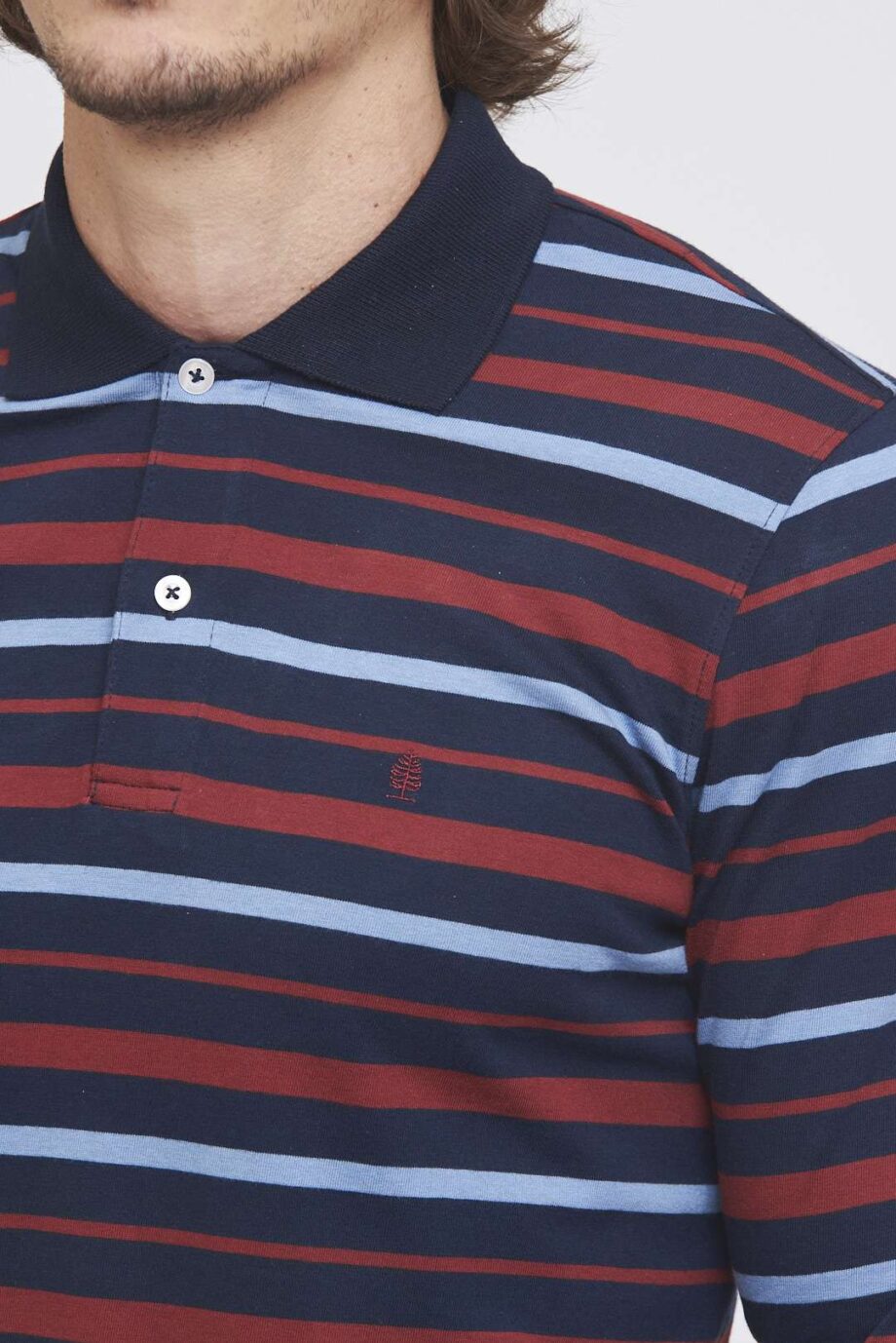 Polo rayada de jersey