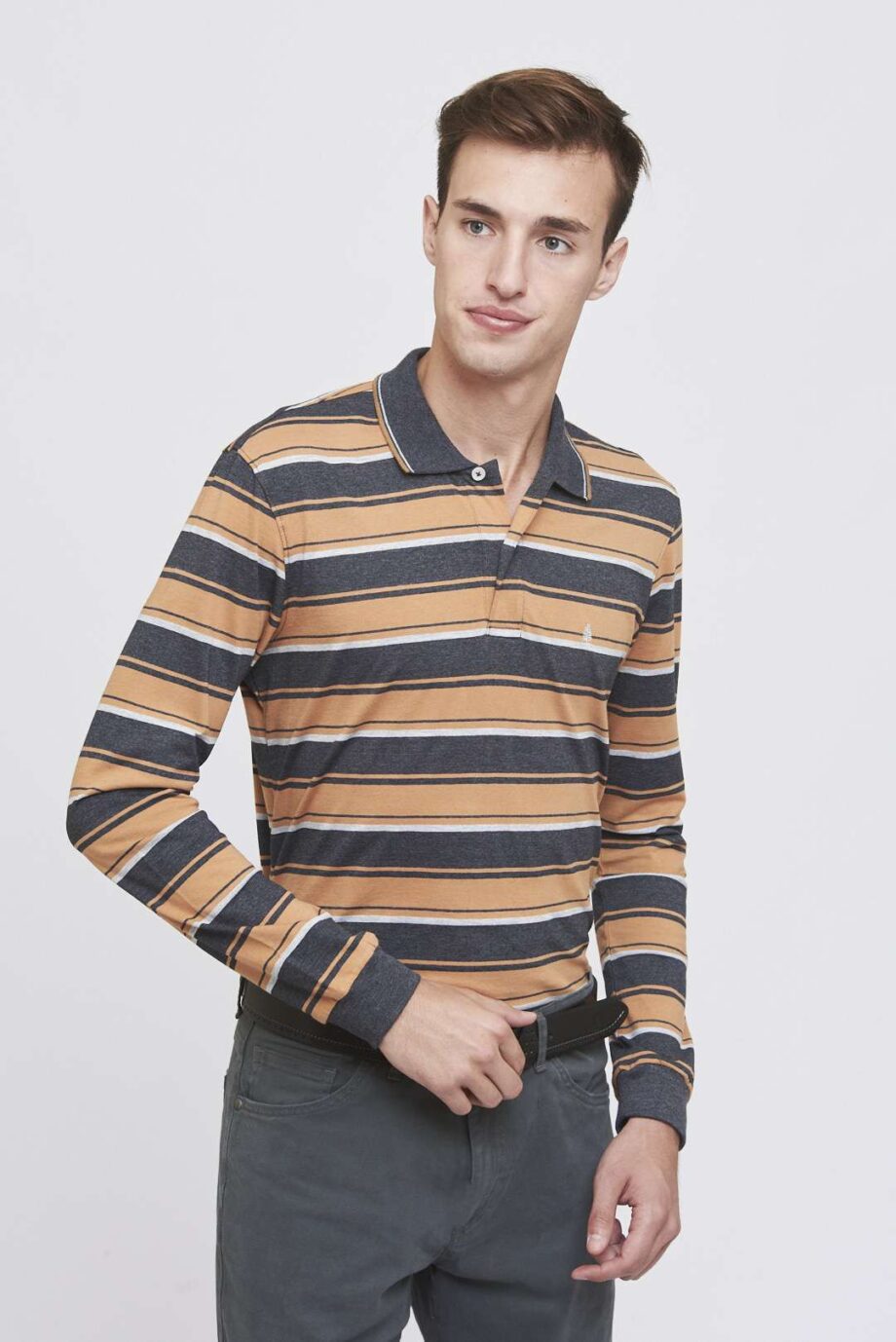 Polo rayada de jersey