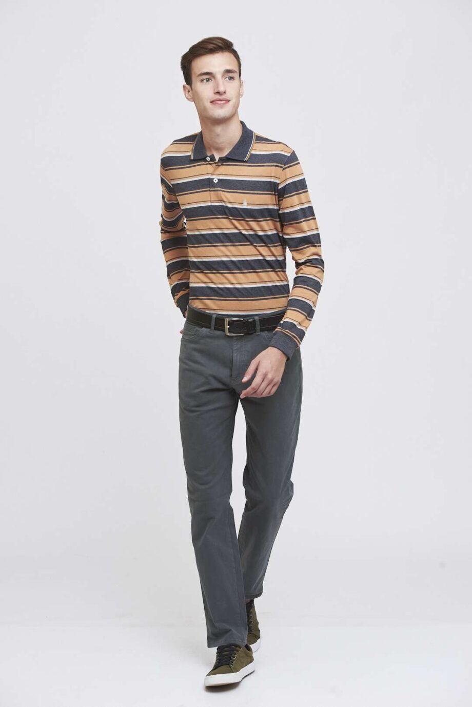 Polo rayada de jersey
