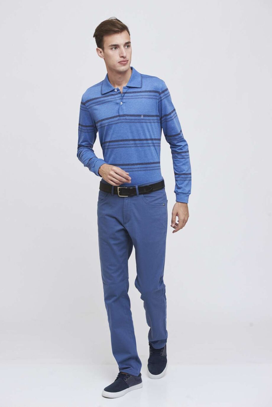 Polo rayada de jersey