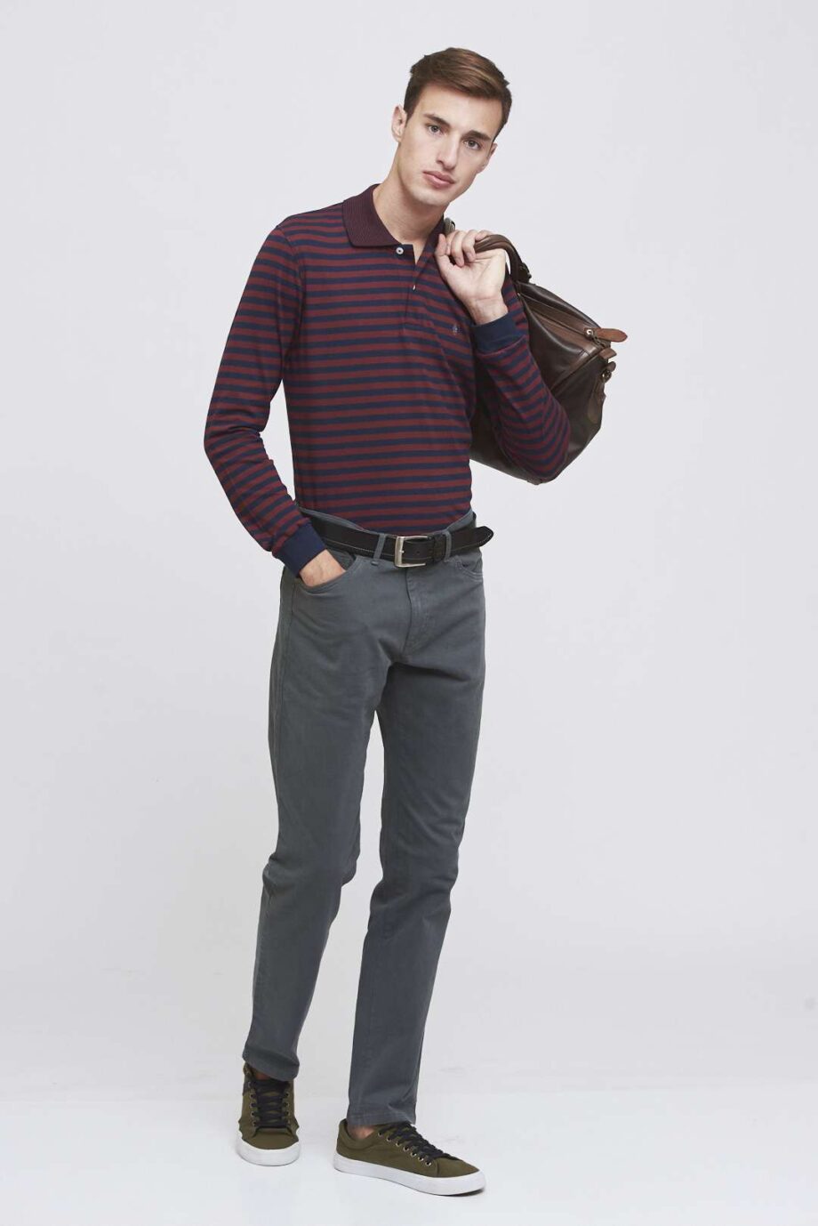 Polo rayada de jersey