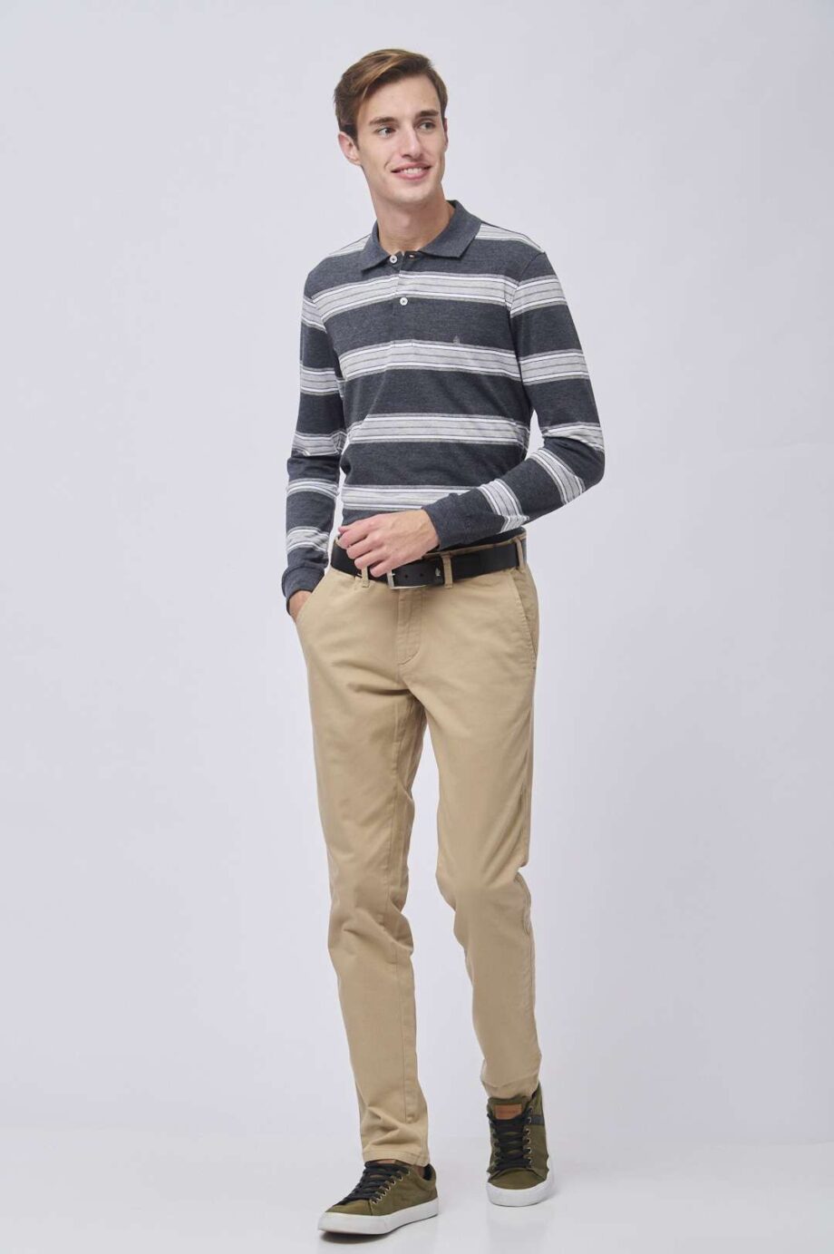 Polo rayada de jersey